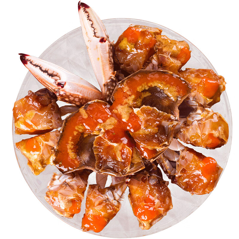 虎钢馋醉蟹韩国酱蟹酱母蟹梭子蟹糊即食腌蟹即食红膏呛蟹罐装宁波特产