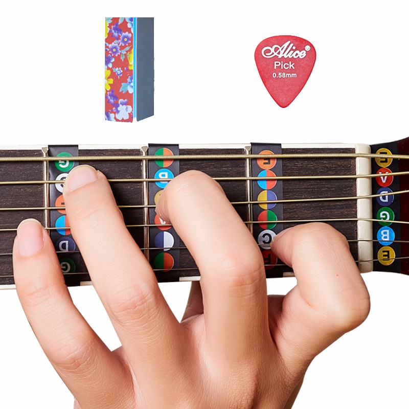 思雅晨(saysn)民谣电木吉他音阶音符贴纸把位指法贴音名贴唱名贴指板