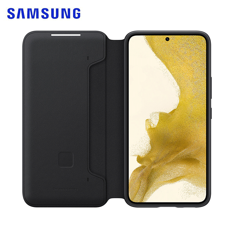 三星galaxy s22手机壳原装led智能显示保护套翻盖式保护壳后壳 s22led