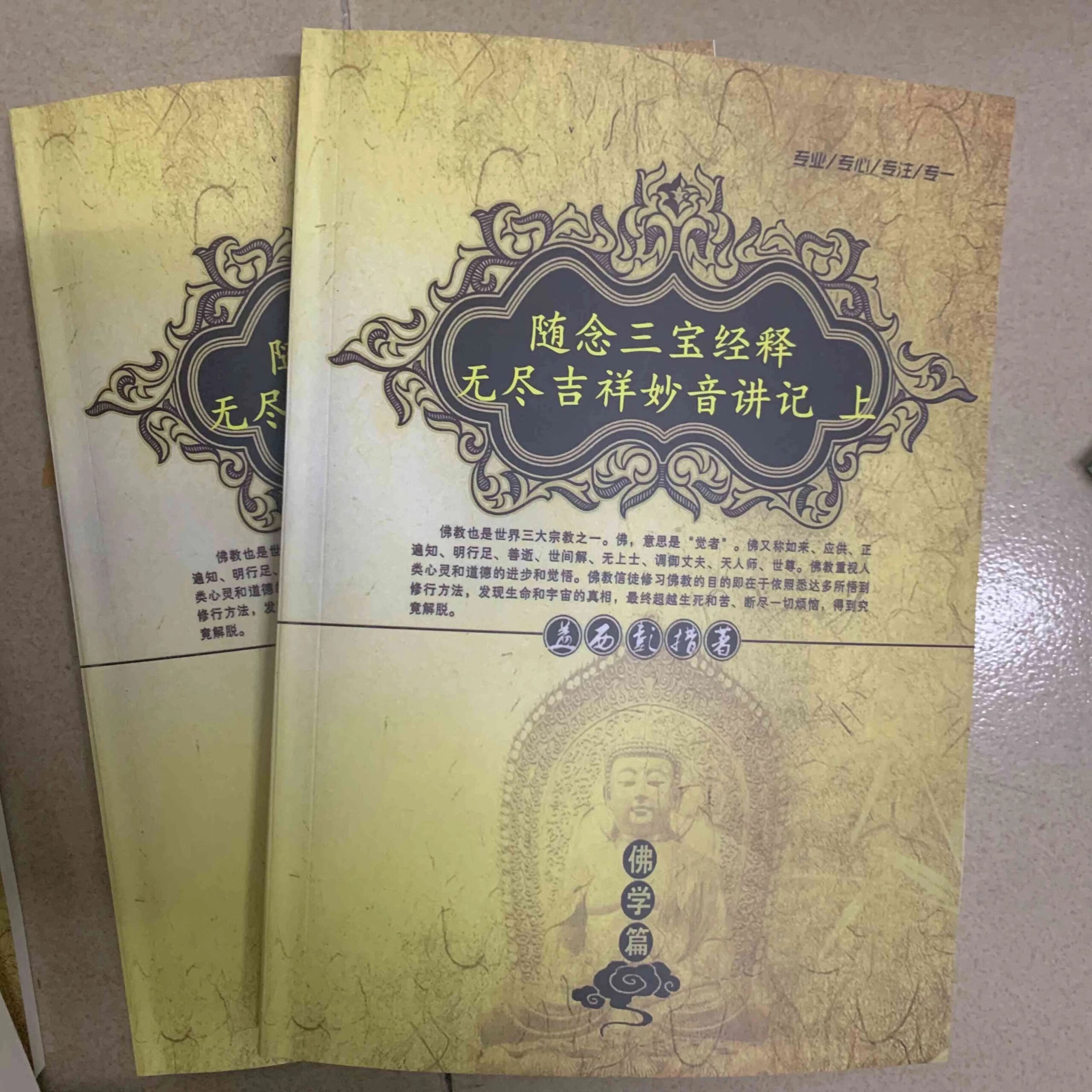 智圆 益西彭措系列 随念三宝经释无尽吉祥妙音讲记上下册