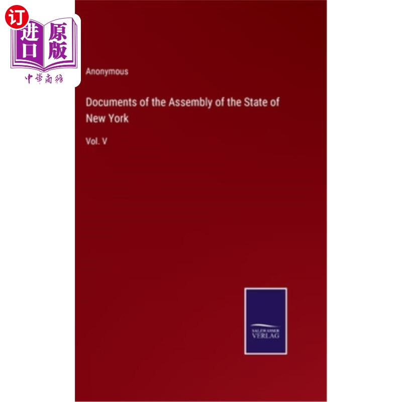 海外直订documents of the assembly of the state of new york: vol.