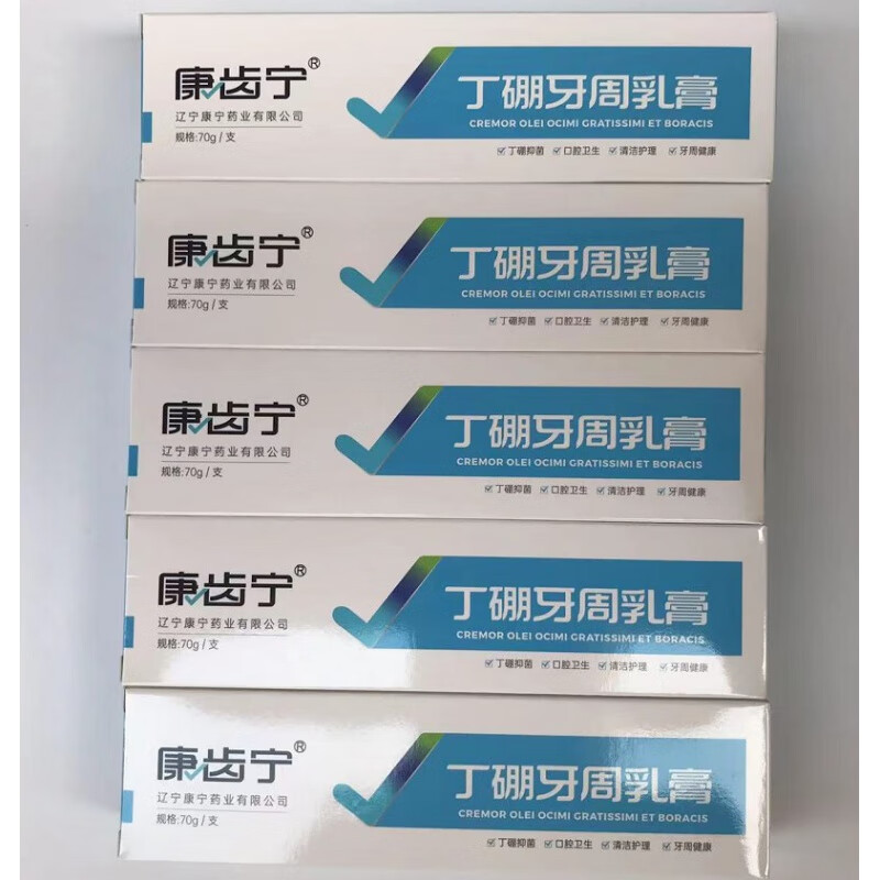 康齿宁丁硼牙膏乳膏牙周牙龈出血异味牙膏 10支 70g