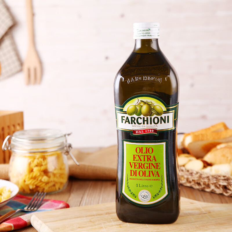 福奇（FARCHIONI）特级初榨橄榄油 1L 意大利原装进口 炒菜拌沙拉 食用油无钠无盐