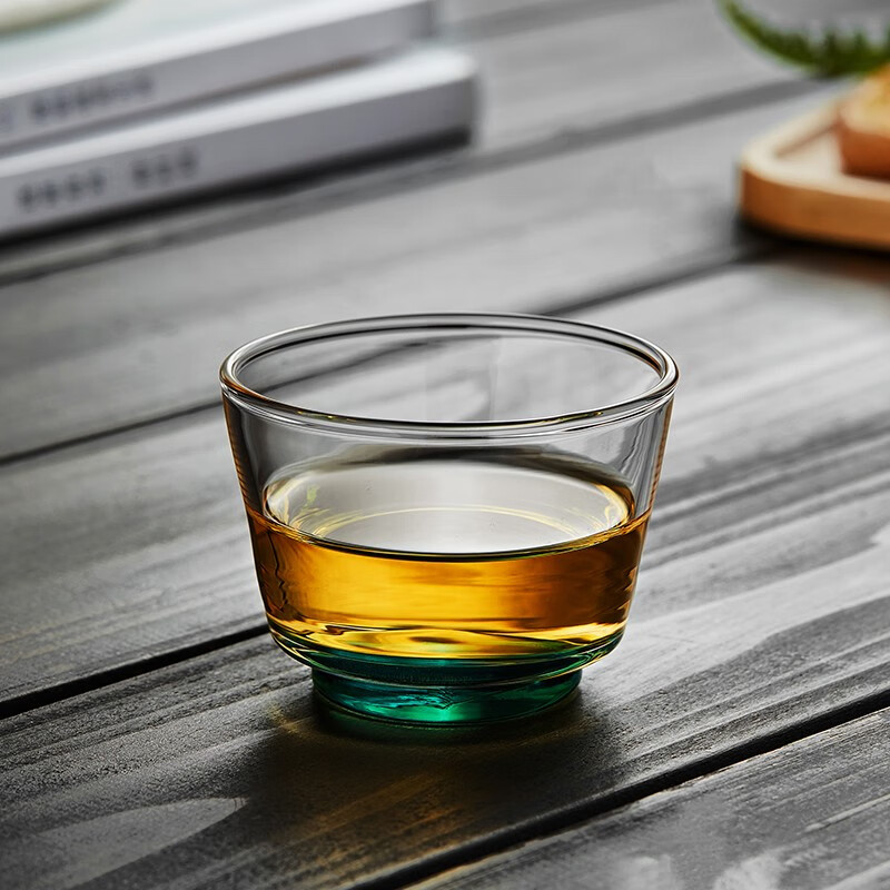 品茗杯喝茶杯子加厚耐热茶杯墨色玻璃品杯小杯子品杯 净水品杯  80ml