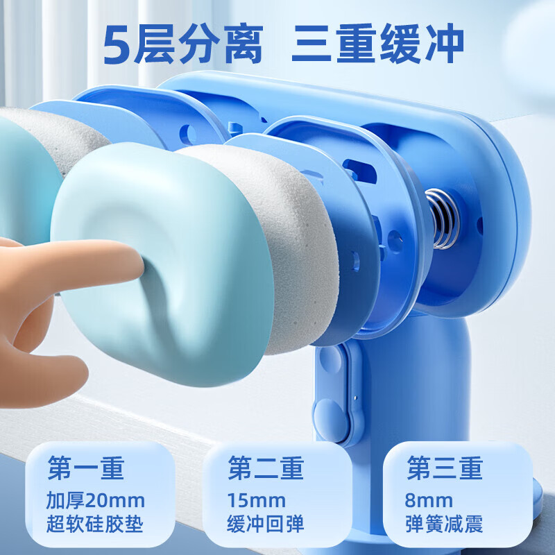 恩米坐姿矫正器儿童防低头写作业近视神器小学生学习写字桌儿童礼物工作写字姿势防低头防驼背神器 【粉色阅读套装】加大垫板矫正器