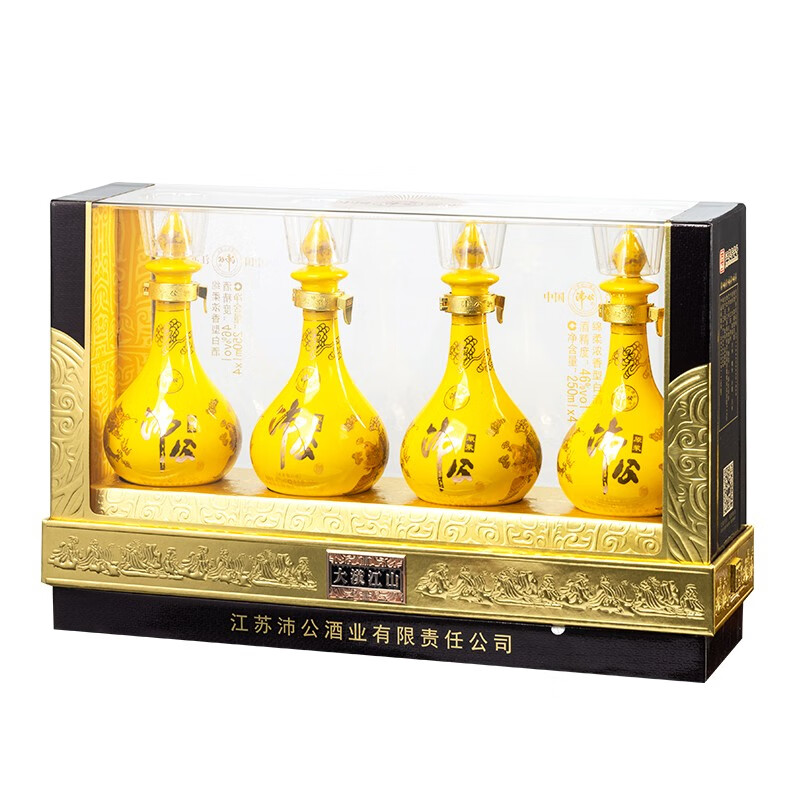 沛公江苏徐州特产沛公酒大汉江山46度 46度 1000ml 1盒 4瓶