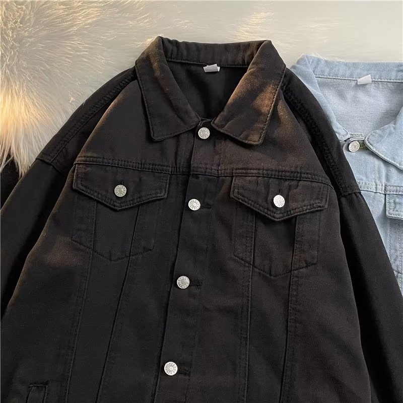 angelgonzales男士高档破洞牛仔外套ins港风痞帅炸街上衣春夏潮牌男生