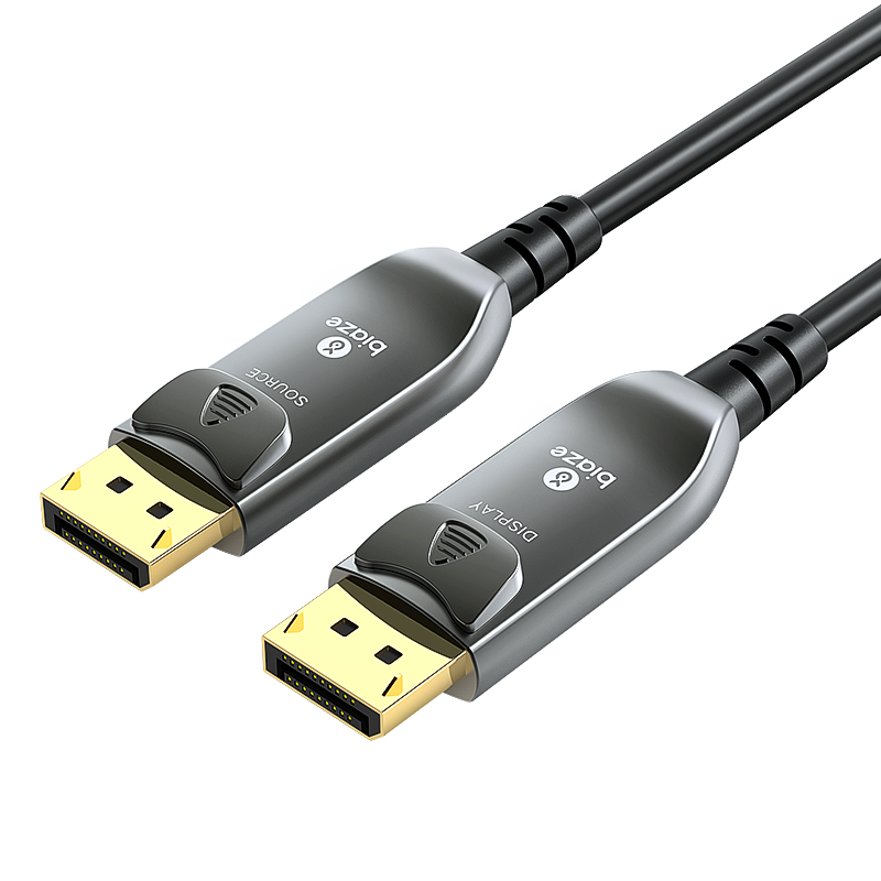 毕亚兹 光纤DP线1.4版 10米 8K数字高清公对公视频连接线165hz/144Hz 电竞电脑主机显示器数据转接线