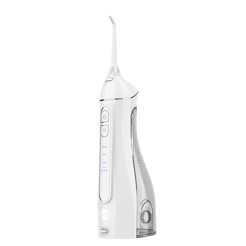 博皓（prooral）冲牙器便携式洗牙器洁牙机水牙线 美牙仪牙齿清洁器 实用礼物 F27 信仰白
