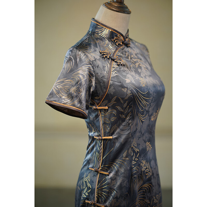 追玥梦老上海正宗传统旗袍年代感性感复古老上海旗袍改良版连衣裙复古