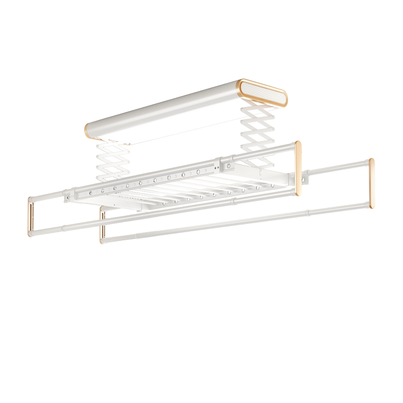AUX 奥克斯 电动晾衣架升级款自动升降杆阳台室外四杆伸缩无线遥控LED照明白