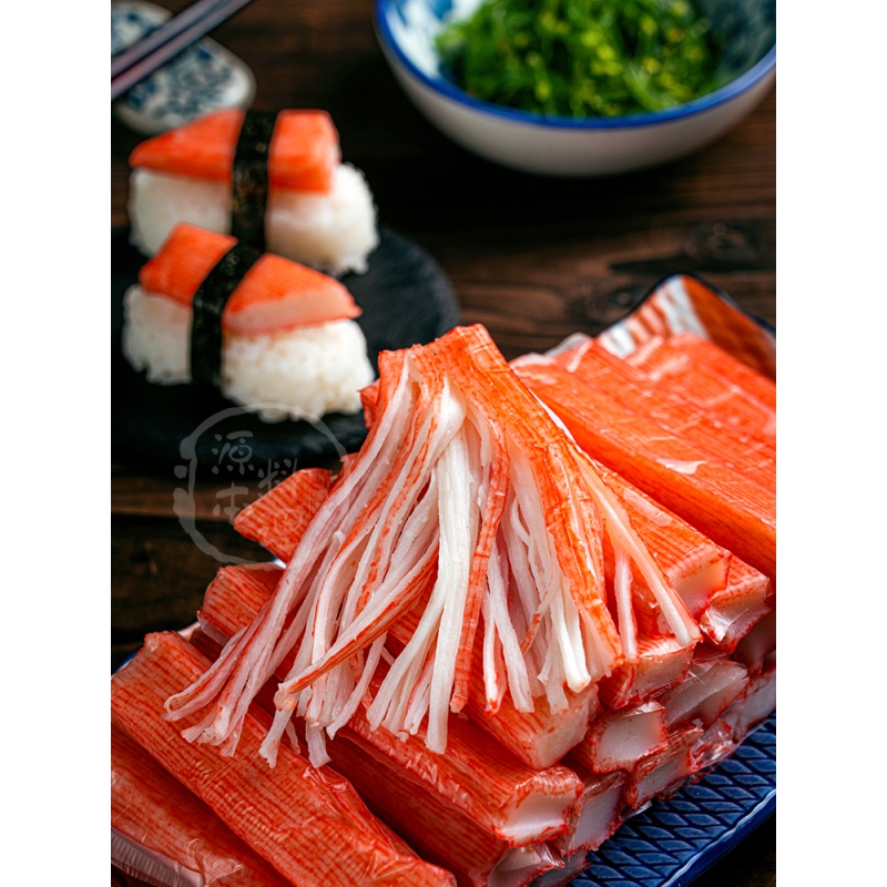 味婆娘t 蟹皇珍蟹柳寿司蟹肉棒 日式火锅即食蟹味棒 可剥丝沙拉凉拌