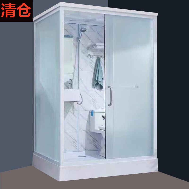 totobeat整体淋浴房家用卫生间简易集成厕所一体式洗澡间干湿分离浴室