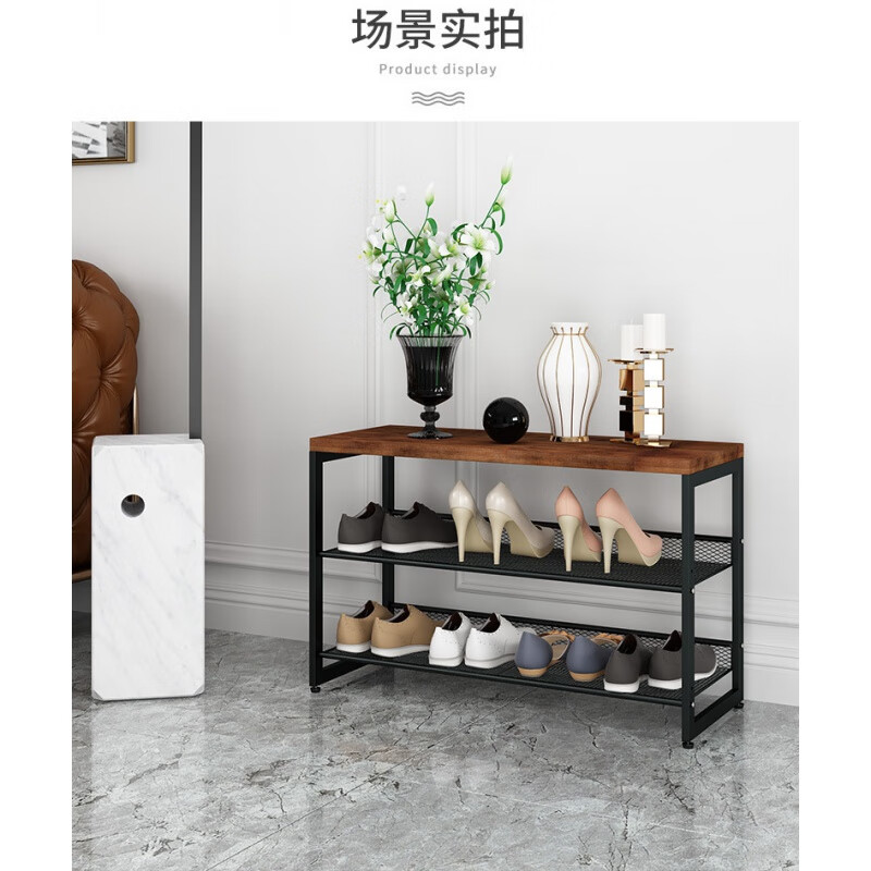 铁艺鞋架定制简易鞋架家用鞋柜多层收纳防尘宿舍客厅阳台置物架a 图片