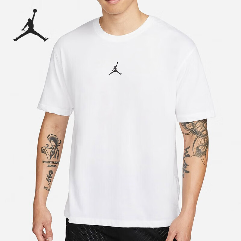 nike/耐克air jordan男子运动休闲宽松短袖t恤 dh8922-100 xs