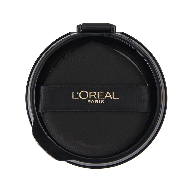欧莱雅（LOREAL）黑金气垫替换芯替换装遮瑕防晒提亮持久黑胖子黑气垫bb不易脱妆 W10【适合自然偏白肤色】