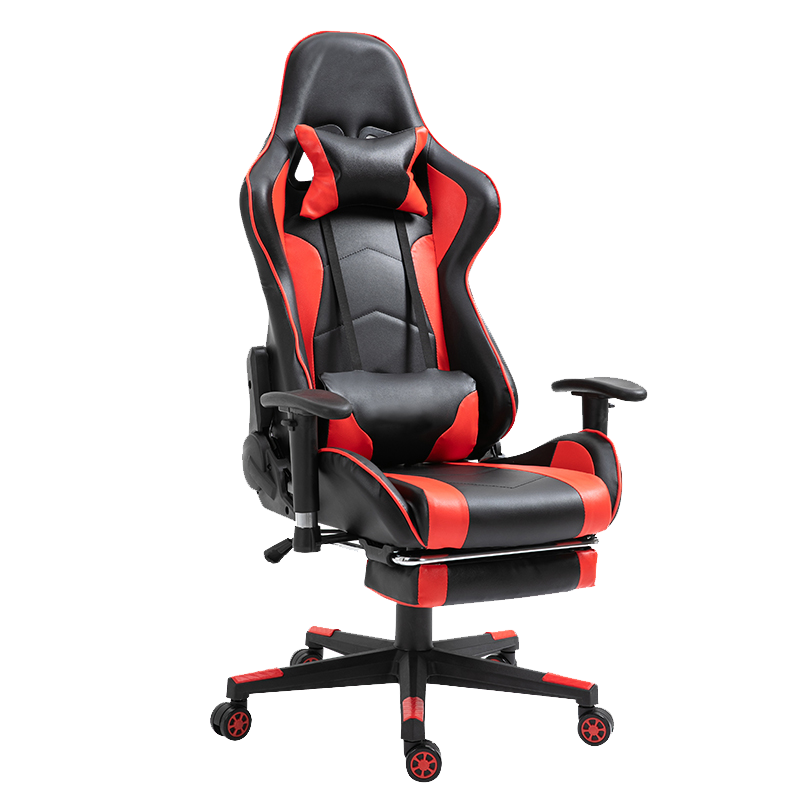 顺优 电竞椅电脑椅家用可躺办公椅学生宿舍游戏椅舒适久坐升降 黑白色 无脚托