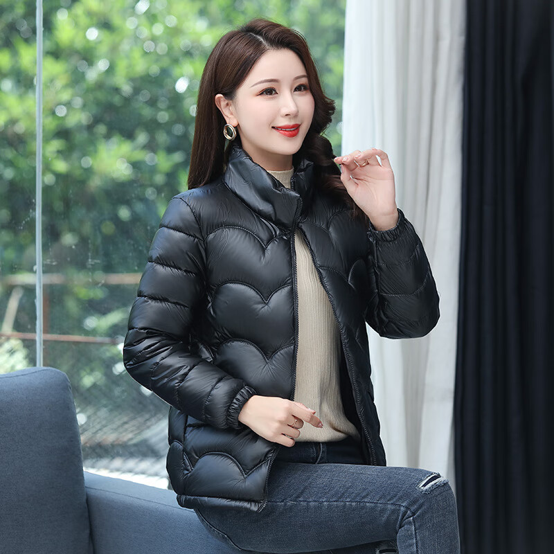 棉服女冬装女装新款棉衣棉服女韩版设计感小众棉袄短款外套 黑色 2xl