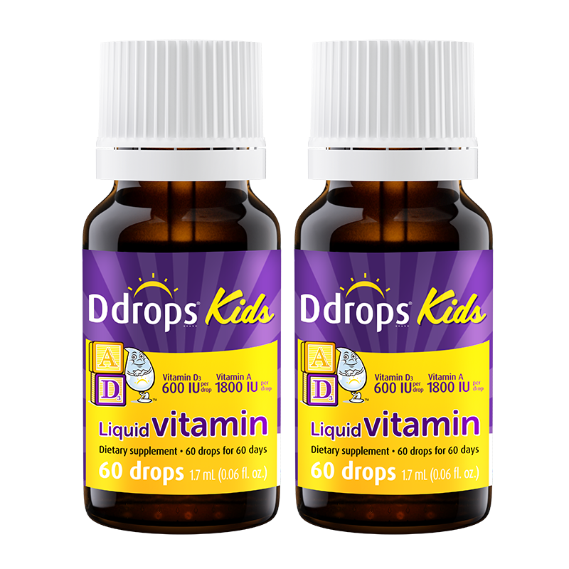 Ddrops��׿˼ Ӥ�׶�ͯӪ��ά����AD�μ�vd3 1��-18�꡾2ƿװ��