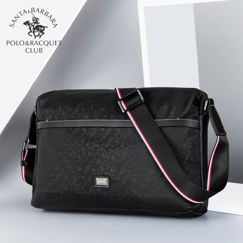 圣大保罗(polo&racquetclub)男包单肩斜挎包迷彩潮流大容量揹包休闲