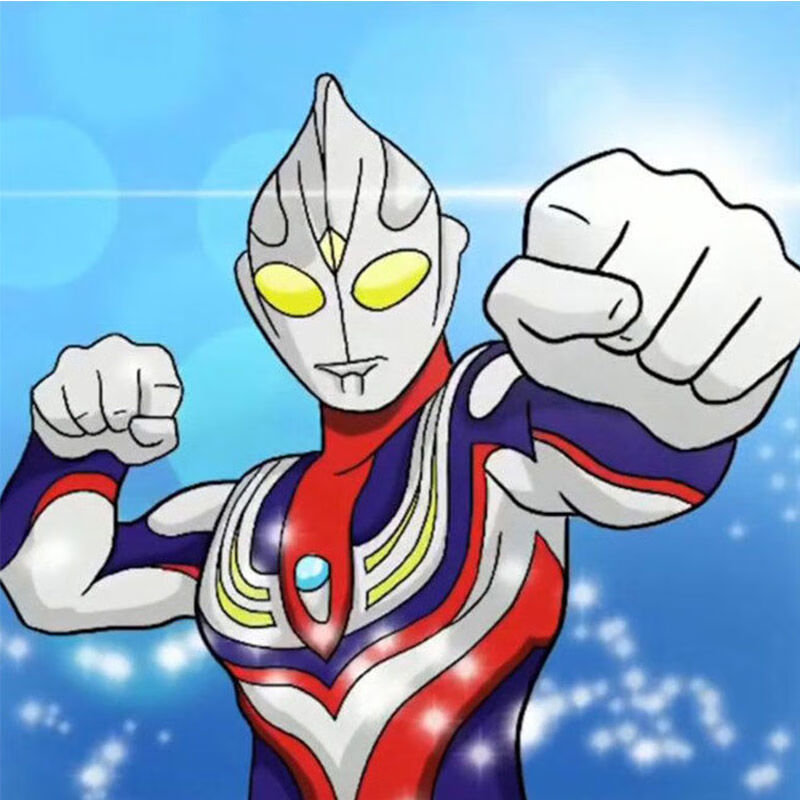 奥特曼数字油画diy儿童房装饰手工油彩绘画 奥特曼绷好内框带颜料画笔