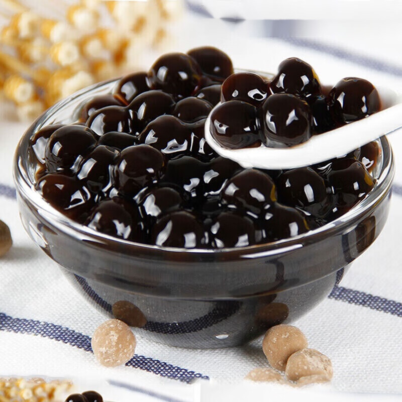 羽芝曼免煮珍珠奶茶冲泡黑珍珠黑糖波霸coco奶茶店原料自制套a 免煮黑