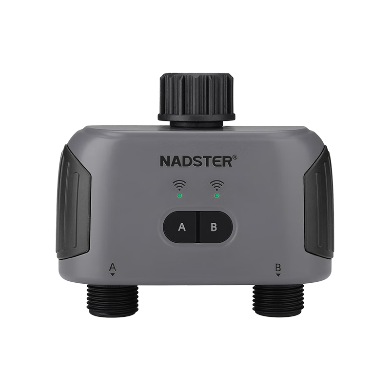 耐德斯特藍(lán)牙/網(wǎng)關(guān)手機(jī)控制雙路澆花智能定時(shí)灌溉澆水神器+兩用噴頭60組