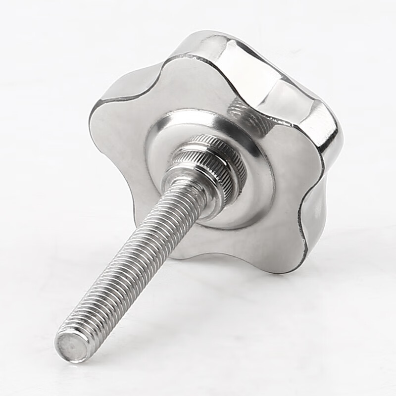 螺丝螺钉抛光手轮螺栓星型手拧旋钮螺杆丝杆m8 m8x20/手轮42mm(定做)