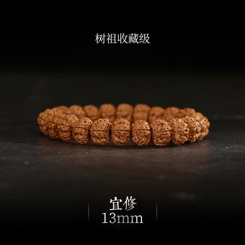 提伯斯【宜修】男士佛珠手链印尼树祖小金刚菩提子原籽双龙纹单圈手串