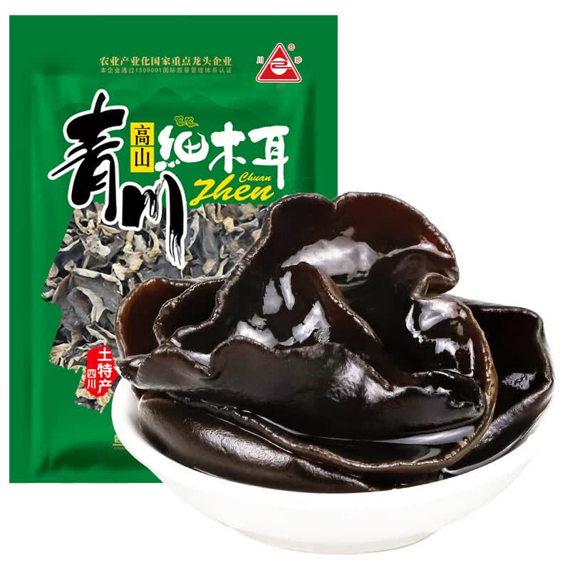 川珍 青川细木耳100g四川黑木耳椴木耳南北干货山珍土特产高性价比高么？
