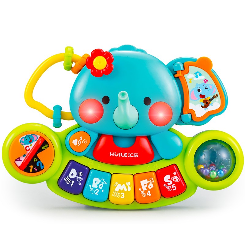 汇乐玩具（HUILE TOYS）婴儿玩具小萌象探索琴电子琴1-3岁宝宝早教儿童玩具男孩女孩礼物 汇乐小萌象探索琴597