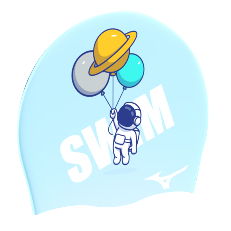 ����Ũ��MIZUNO����ͯӾñ�й轺����ͷ�ɰ�רҵ��ˮ����ӡ����ӾñN2CW2S04��̫��