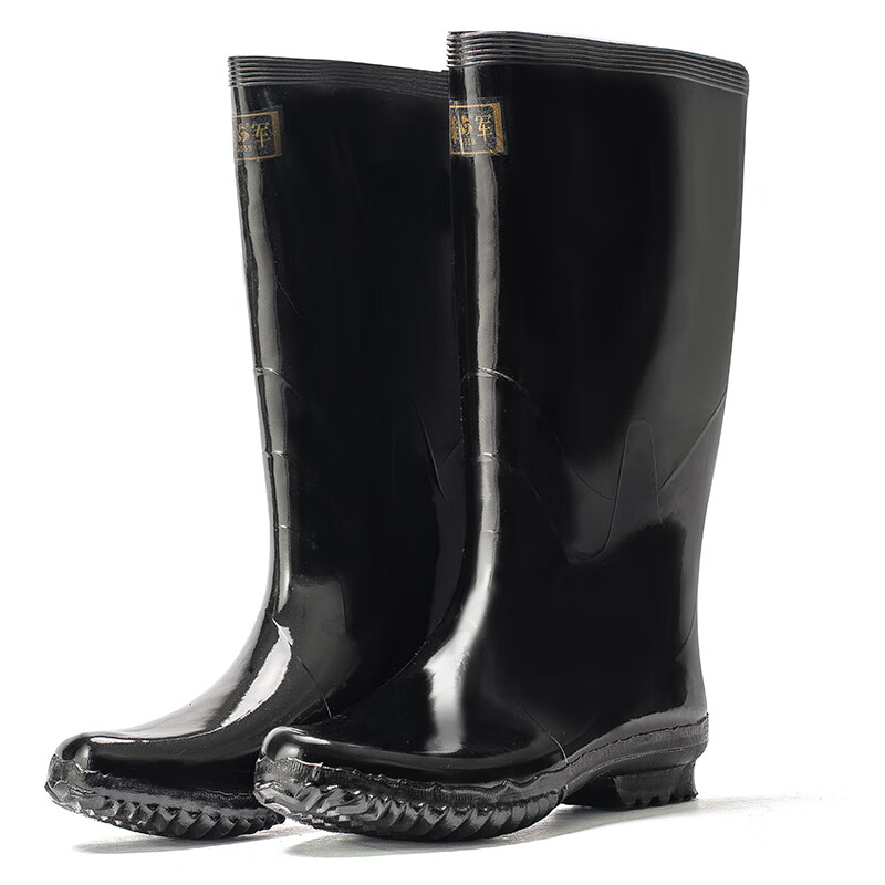 际华雄军雨鞋男士雨靴中筒高筒雨鞋劳保水鞋防砸防穿刺水靴 中筒工矿