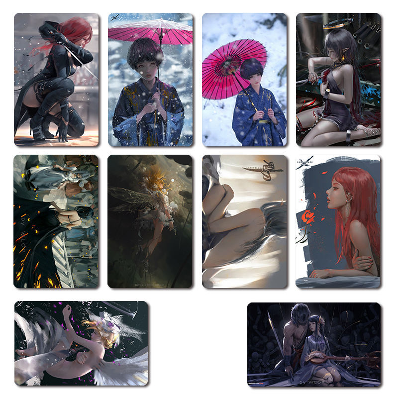 莫肖尔鬼刀饭卡贴 动漫周边公交卡学生饭卡水卡水晶卡贴地铁卡贴纸