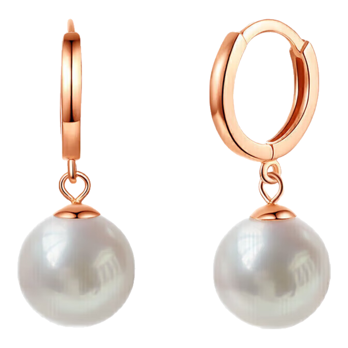 珍珠皇后 18K金AKoya海水珍珠耳饰8-9mm珍珠耳钉优雅520礼物送老婆实付2015元