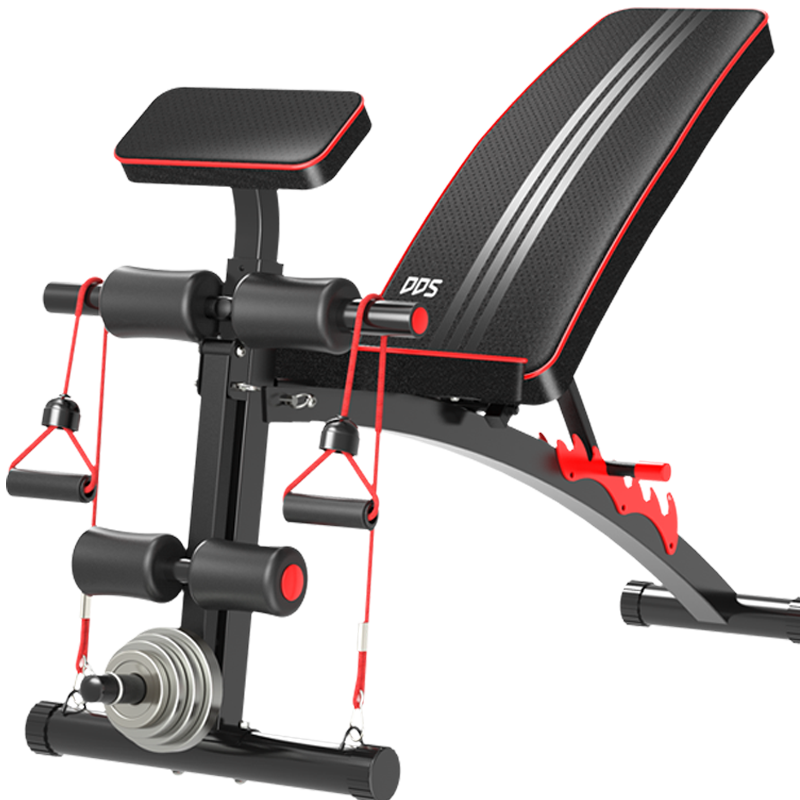 多德士（DDS）多功能仰卧板小飞鸟哑铃凳健身椅家用腹肌运动健身器材仰卧起坐板 轻商用哑铃凳 带牧师板+屈腿器 不包含哑铃