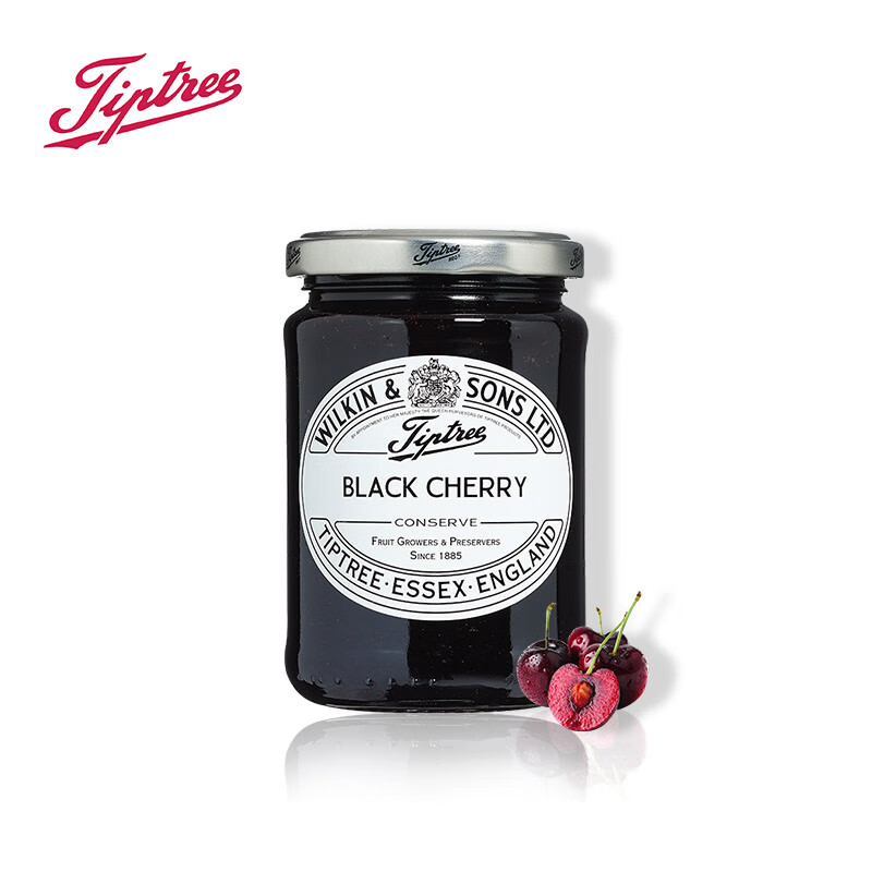 缇树（tiptree）英国进口车厘子黑樱桃果酱水果茶早餐涂抹面包酱340g