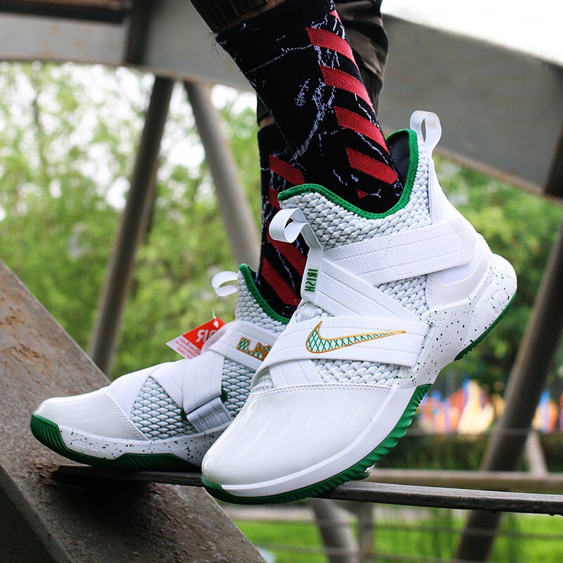 耐克(nike)男鞋lebron soldier詹姆斯 士兵12 气垫缓震实战篮球鞋运动