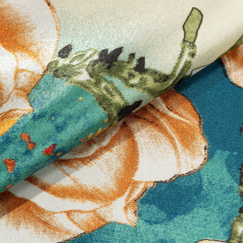 达芬奇密码 中国风女性丝巾百合琉璃花围巾保暖领巾大方巾 琉璃花界 蓝色