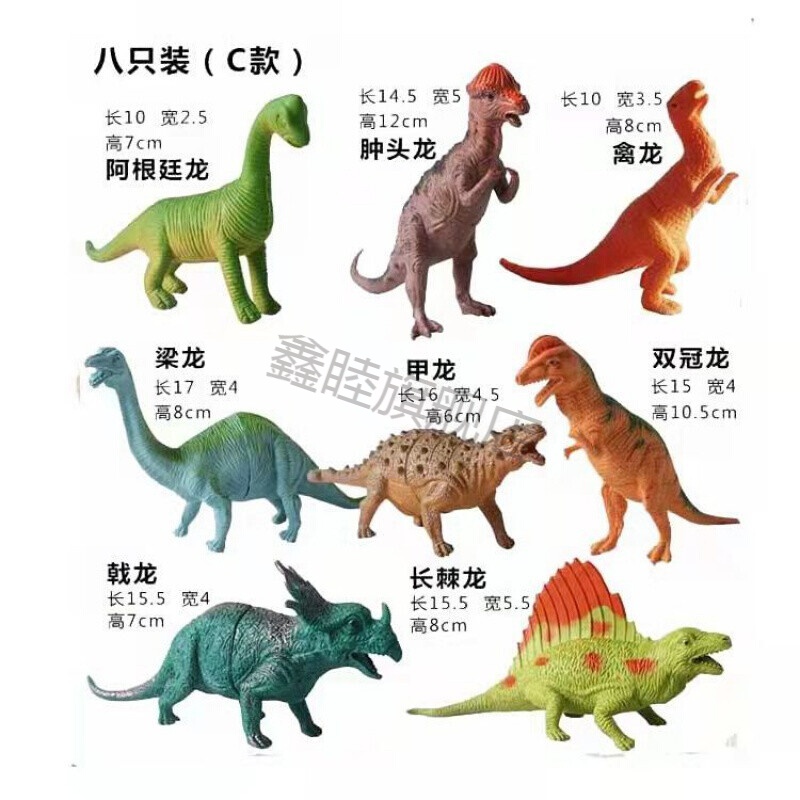 脊背龙 仿真大号恐龙模型霸王龙肿头龙三角龙甲龙复制龙侏罗纪儿童
