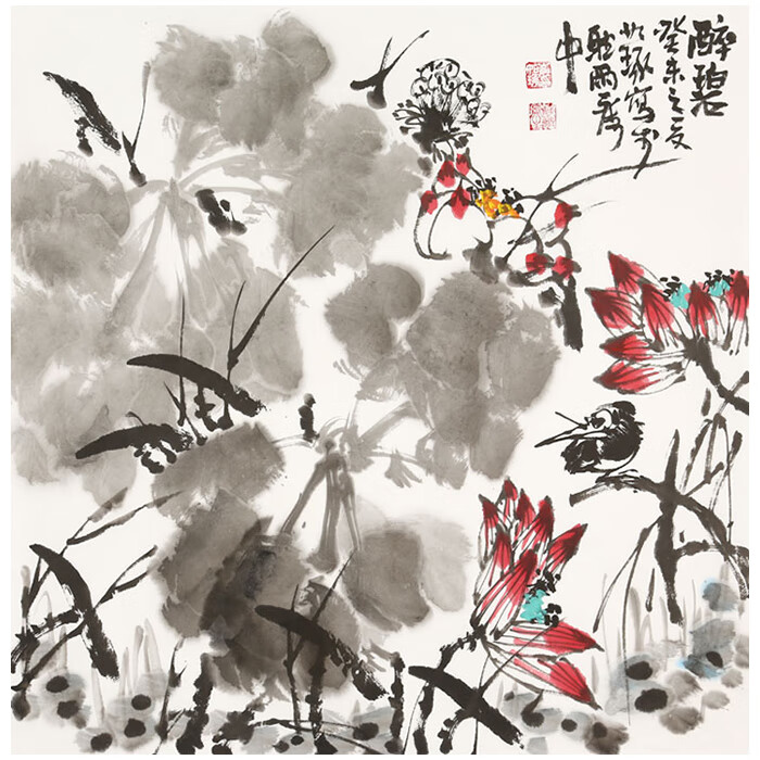 丹桂苑崔如琢国画名家精品写意花鸟四尺斗方字画纯手绘名人书画作品