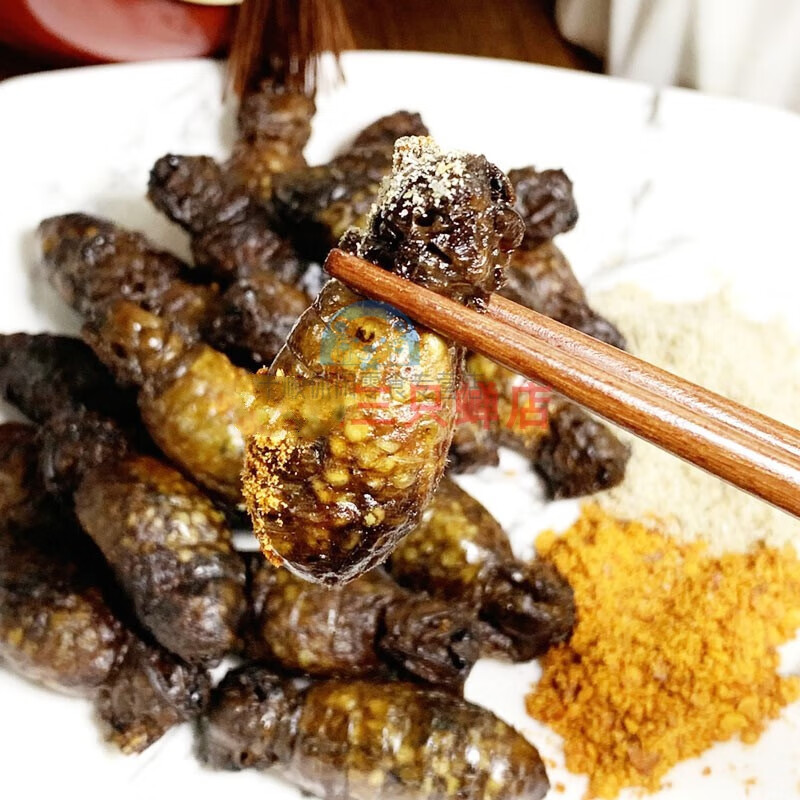俏滋郎即食昆虫油炸母蚕蛾东北带籽雌蛾嘎吱响美味大蚕蛹熟食柞蚕大黄