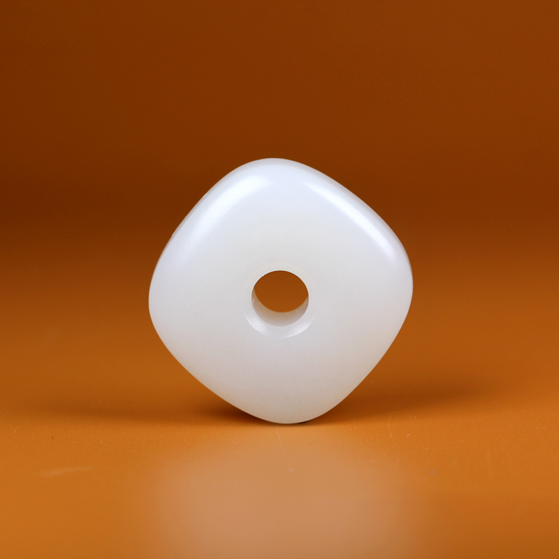 珠玥珠宝和田玉方形平安扣吊坠羊脂玉怀古挂件玉棕同心扣玉坠配饰男女