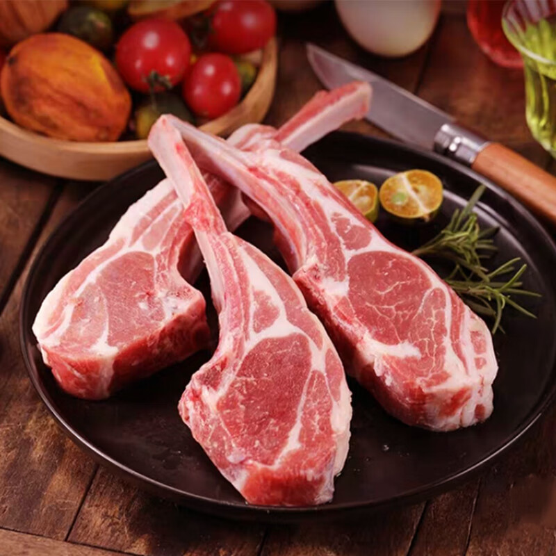 顺鑫鑫源  法式小切300g 内蒙羔羊排煎烤空气炸锅烤羊排 法排小切 300