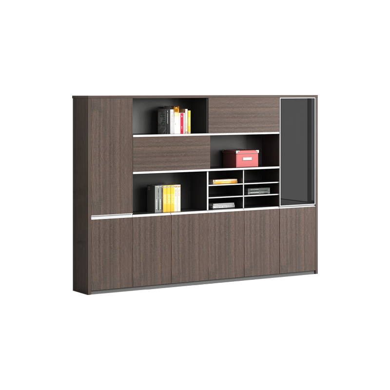 质辛 上海办公家具文件柜办公室储物柜资料柜展示柜板式档案柜木质茶水柜矮柜 双开门款(800*400*1100H)