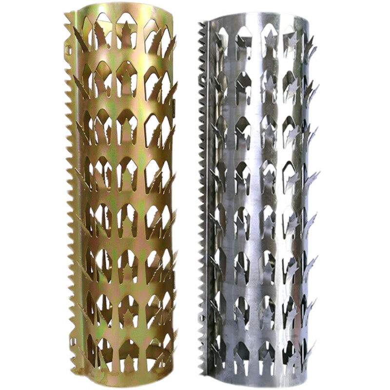 刺燃气排水防盗刺围墙管道阳台镀锌不锈钢防爬刺 镀锌平刺30﹎*50﹎