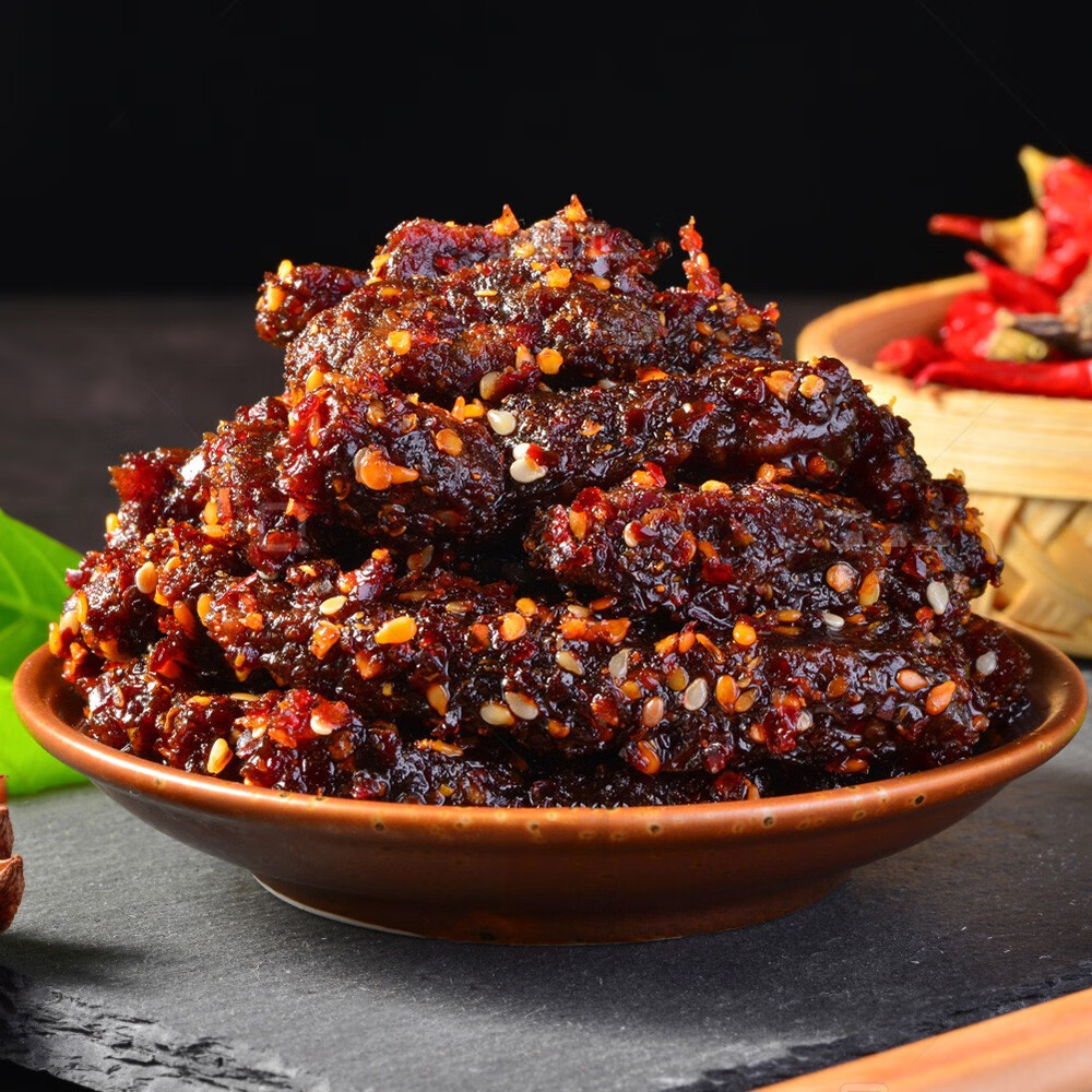 江志忠牛肉干香辣五香味蜀香冷吃牛肉袋四川特产地方风味牛肉183g套装 超值牛肉+鸡肉套装共计183g 牛肉干