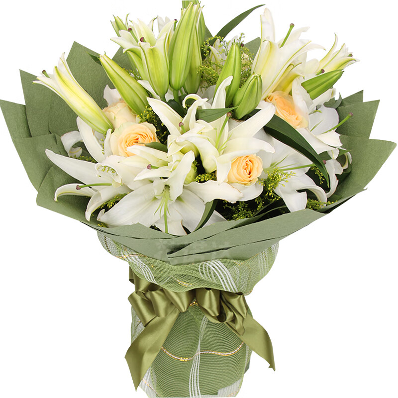 花语心愿香水百合鲜花速递同城配送生日礼物北京上海西安武汉成都深圳