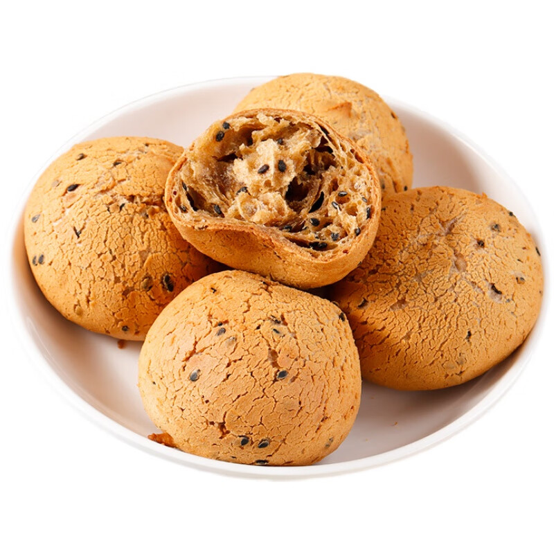 虎钢馋50个麻薯面包球早餐休闲蛋黄点心女生网红零食代餐烤麻薯 网红