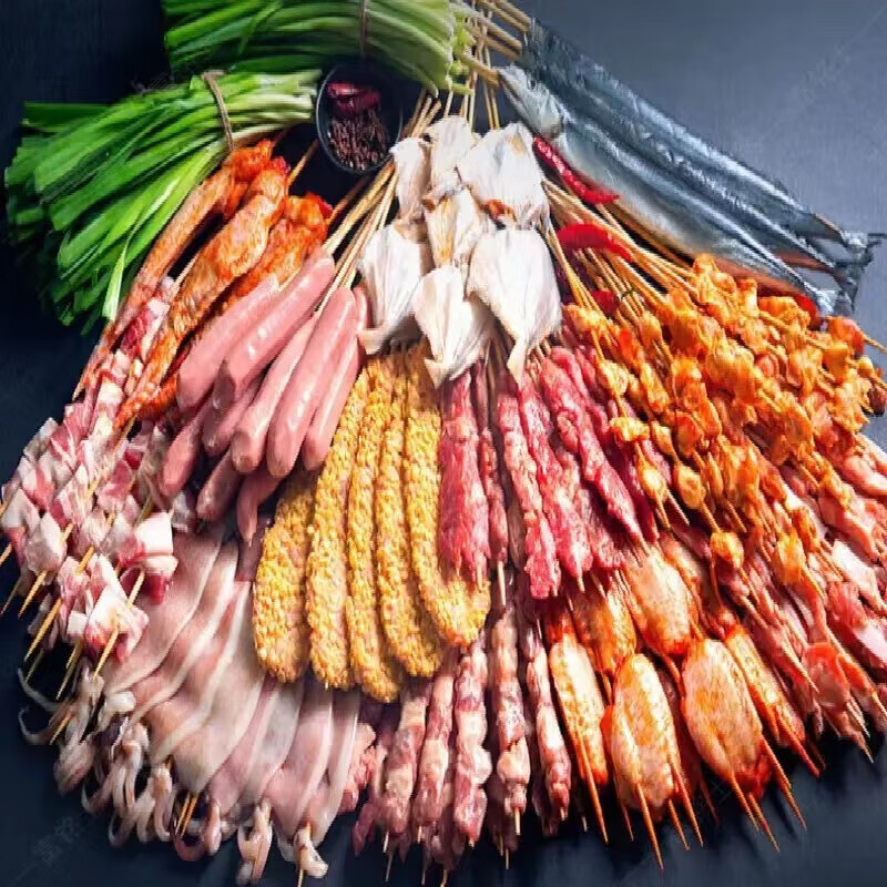 京尊达烤串半成品肉串烧烤串串新鲜5-6人肉串食材家用烤肉套餐 5-6人
